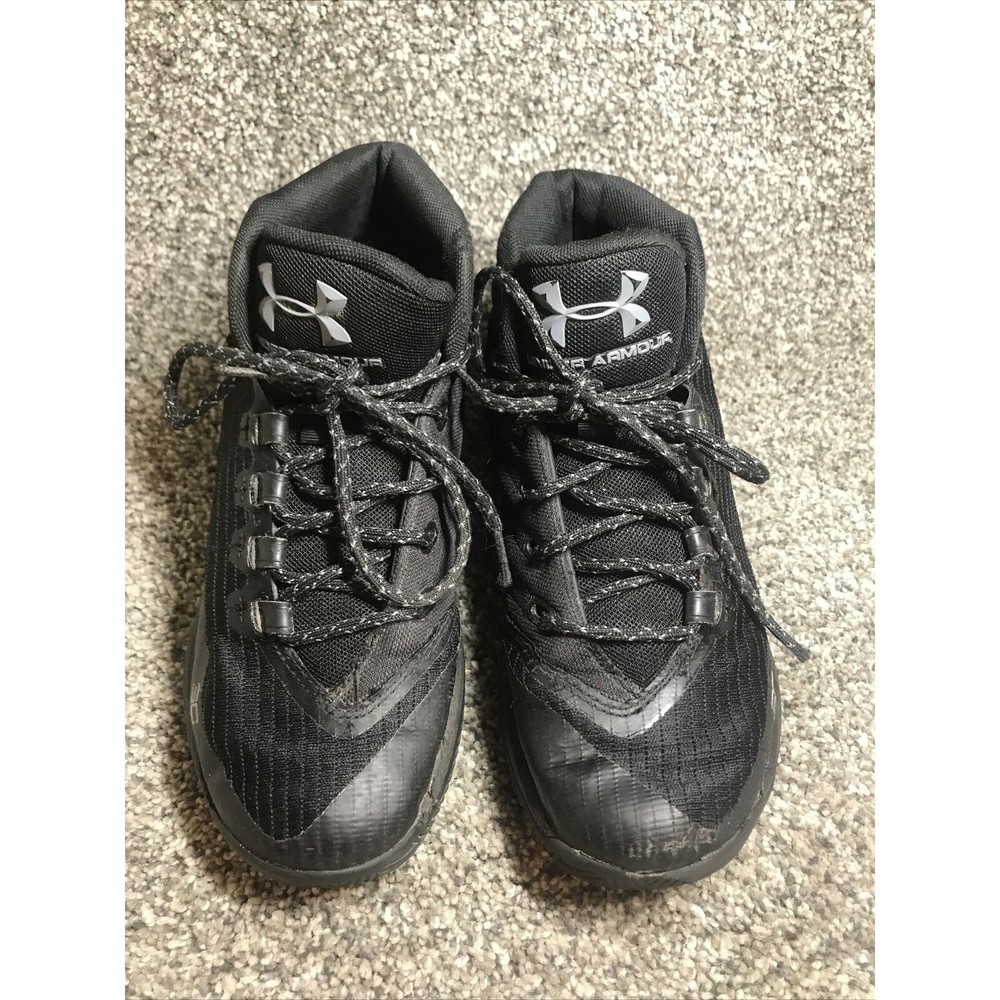 Under Armour Wardell 30 Steph Curry Shoes Sneakers Black Youth Sz 5.5 - Picture 3 of 9